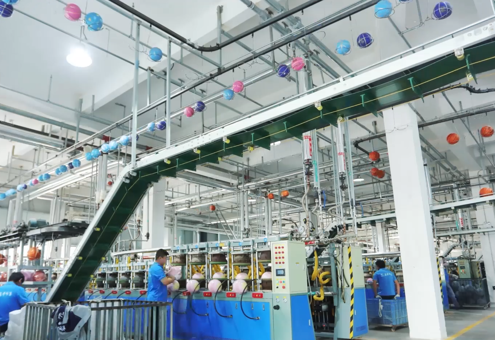 Haimi Sports — B2B Sports Balls Supply Automated production line at manufacturing partner