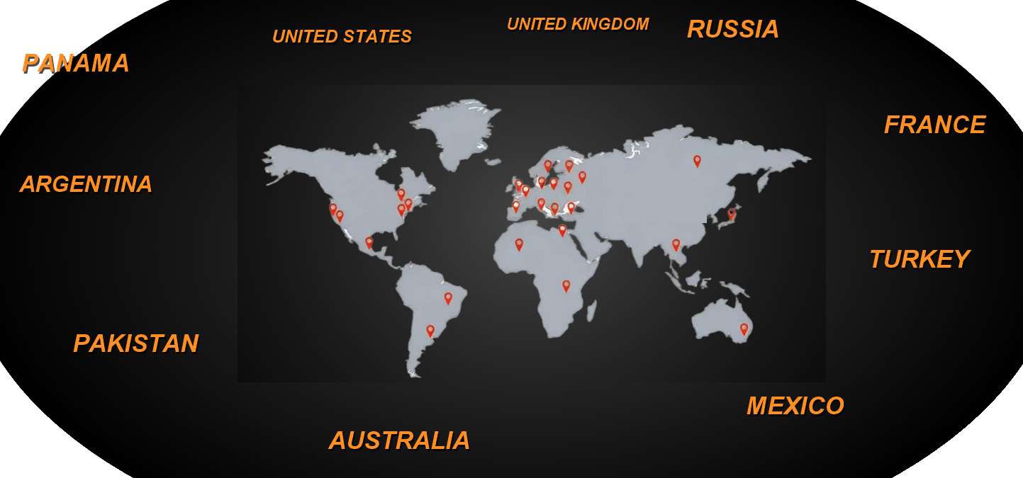 Haimi Sports — B2B Sports Balls Supply Global customer distribution map for Haimi Sports' manufacturing partner