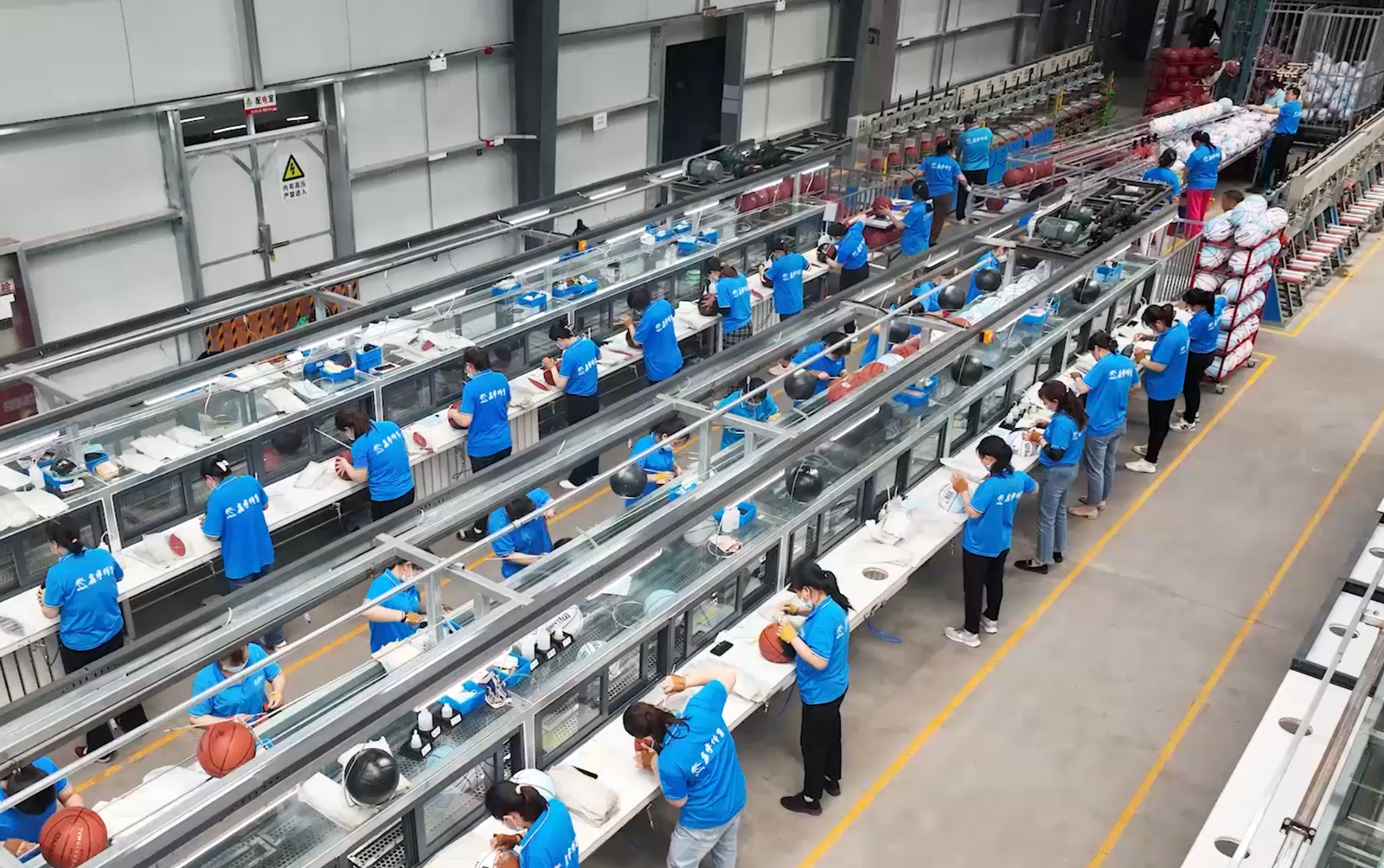Haimi Sports — B2B Sports Balls Supply Manual ball assembly line